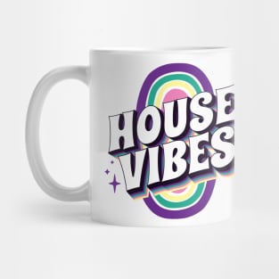 HOUSE MUSIC - House Vibes (purple/teal/yellow) Mug